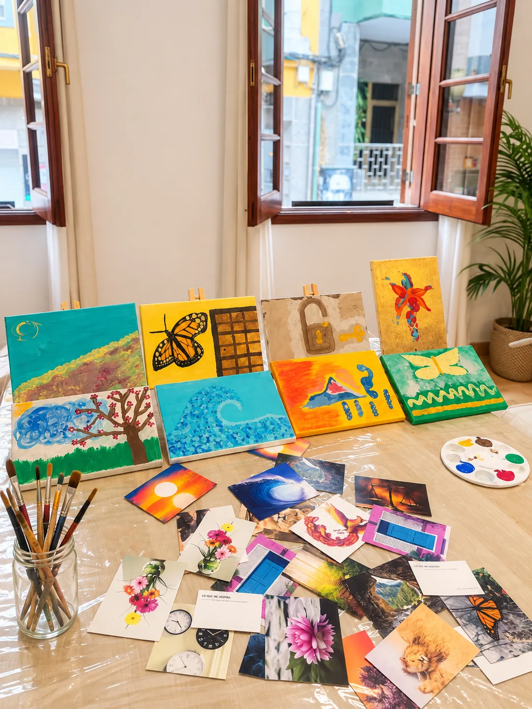 Materiales y trabajos de arteterapia