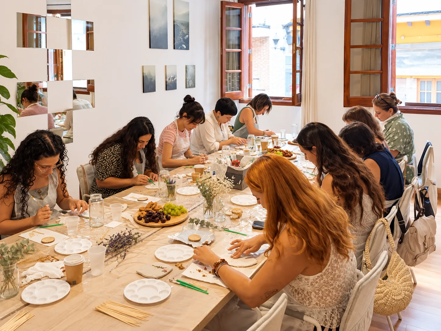 Sesión grupal de arteterapia en Brisa Psicólogos